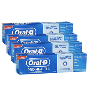 Oral-B Pro Health All Around Clean Mint Toothpaste 100g x 4 Oral-B Pro Health All Around Clean Mint Toothpaste 100g x 4