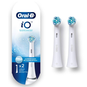 Oral-B iO Ultimate Clean Replacement Brush Heads - White (2 Pack)