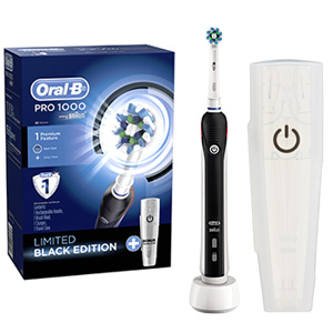 Oral-B PRO 1000B Black Professional Care Cross Action Toothbrush