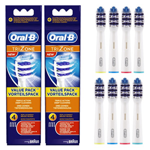 Oral-B TriZone Replacement Heads (8 Pack)