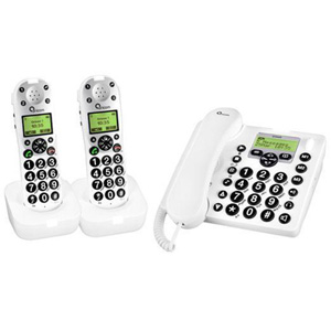 Oricom PRO910-2 Amplified Phone w/ Answering Machine 2 Handsets