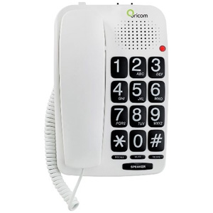 Oricom TP58WH Big Button Speakerphone w/ Hearing Aid Oricom TP58WH Big Button Speakerphone w/ Hearing Aid