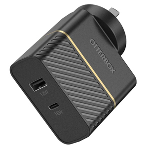 Otterbox Fast Charge Dual Port Wall Charger USB-C & USB-A 30W