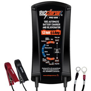 OzCharge Pro 12 Volt 6A Amp 9-Stage Battery Charger & Maintainer OzCharge Pro 12 Volt 6A Amp 9-Stage Battery Charger & Maintainer