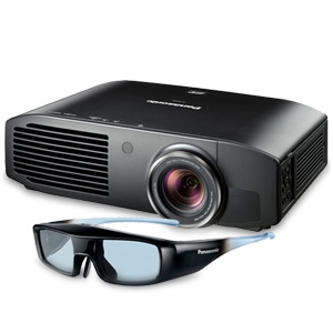 Panasonic PT-AE8000 3D LCD Full HD Cinema Projector w/ Glasses