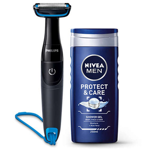 Philips BG1024/80 Bodygroom Series 1000 Trimmer w/ Nivea Men Philips BG1024/80 Bodygroom Series 1000 Trimmer w/ Nivea Men