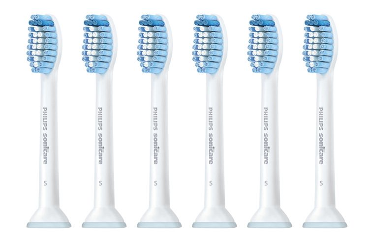 6Pk Philips HX6053/63 Sonicare Sensitive Ultra Soft Replacement Brush