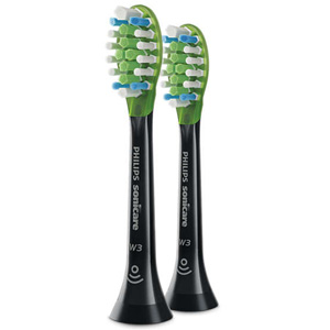 Philips HX9062/96 Sonicare W3 Premium White 2Pk Brush Heads Black Philips HX9062/96 Sonicare W3 Premium White 2Pk Brush Heads Black