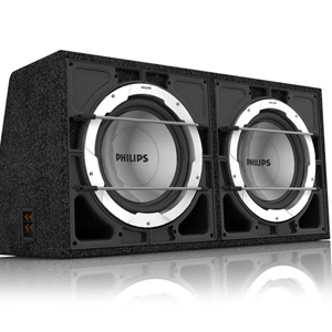 Philips PSP302 Dual 12" 3200W Loaded Subwoofer Box