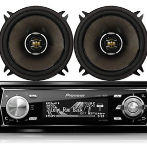 Pioneer DEH-9450UB Receiver + TS-D1302R Speaker