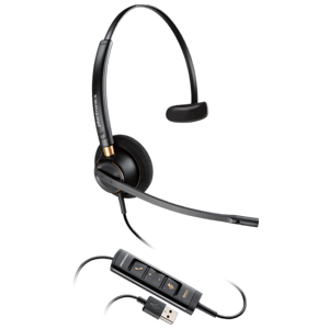 Plantronics Encorepro HW515 UC USB-A Office Monaural Headset 203442-01 Plantronics Encorepro HW515 UC USB-A Office Monaural Headset 203442-01