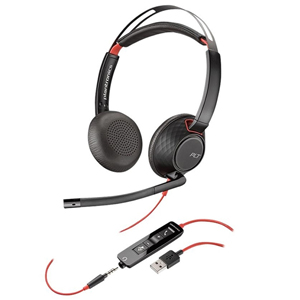 Plantronics Blackwire C5220 USB-A & 3.5mm Duo Corded Headset 207576-01