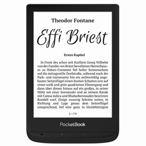 PocketBook Touch Lux 5 6" E-Ink Black 8GB Ebook Reader