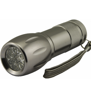 Powercell PCLED01 LED 9 LED Aluminium Water Resistant Torch Powercell PCLED01 LED 9 LED Aluminium Water Resistant Torch