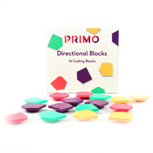 Primo Toys Cubetto Direction Blocks 16 Coding Blocks PRIMO005A-EN