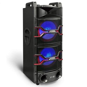 Pyle Bluetooth PA Loudspeaker Karaoke System Wireless Mic w/ DJ Lights Pyle Bluetooth PA Loudspeaker Karaoke System Wireless Mic w/ DJ Lights
