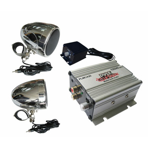 Pyle PLMCA20 3" Motorcycle Speakers + Amplifier Pyle PLMCA20 3" Motorcycle Speakers + Amplifier