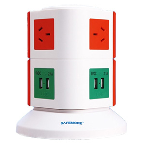Safemore 2 Level Power Stackr Power Board Orange & Green GL2U002-OG