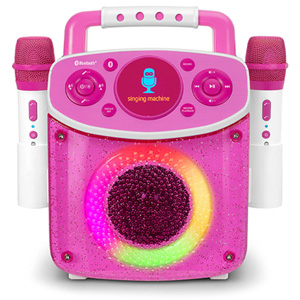 Singing Machine Mini Sparkle Bluetooth Karaoke Speaker - Pink  Singing Machine Mini Sparkle Bluetooth Karaoke Speaker - Pink