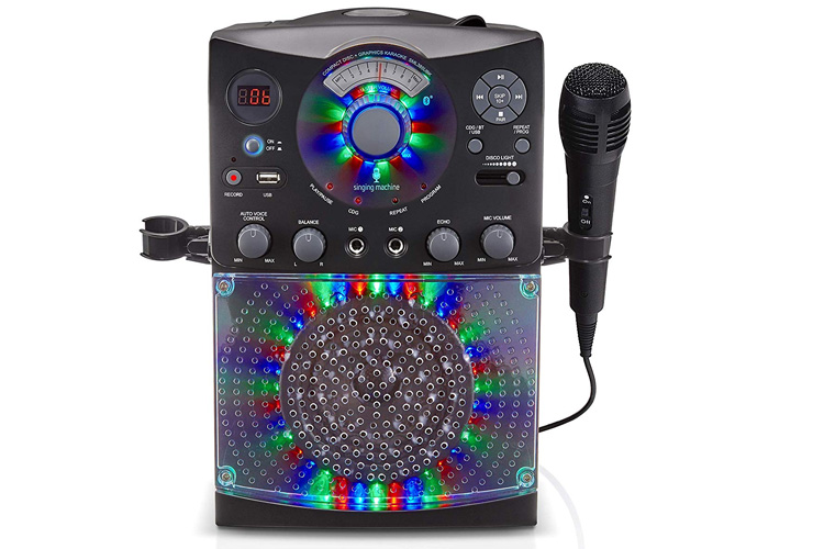 SINGING MACHINE CLASSIC SERIES LIGHTS KARAOKE SYSTEM SML385BTBK
