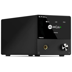 SMSL M500 MQA 768kHz DSD512 Hi-Res Audio DAC Headphone Amplifier Black