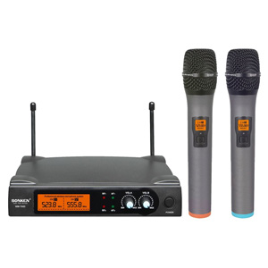 Sonken WM700D1 UHF Dual Channel Professional Wireless Microphone Kit