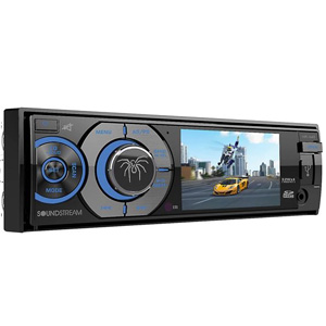 SoundStream VR-345 3.4" LCD Screen DVD CD Single Din Receiver SoundStream VR-345 3.4" LCD Screen DVD CD Single Din Receiver