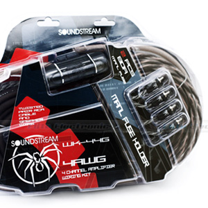 SoundStream WK-44G 4 AWG 4-Channel Amp Wiring Kit SoundStream WK-44G 4 AWG 4-Channel Amp Wiring Kit