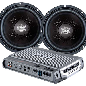 1 x Boss Audio NXD3500 + 2 x Lanzar VW12D Combo