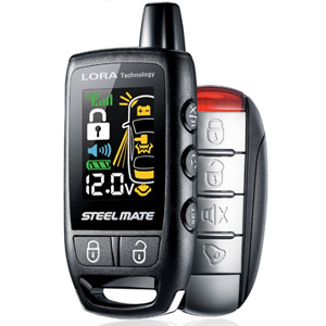 Steelmate 5160 2-Way Car Alarm System w/ LCD remote transmitter Steelmate 5160 2-Way Car Alarm System w/ LCD remote transmitter