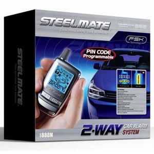 Steelmate 888N 2-Way LCD Remote FSK Alarm System w/ PIN code Steelmate 888N 2-Way LCD Remote FSK Alarm System w/ PIN code