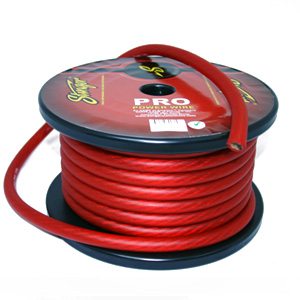 thumbnail image 2 of Bullz Audio 1/0 Gauge Red Power Wire – Stranded Copper, Sold By The Foot 2 of 2