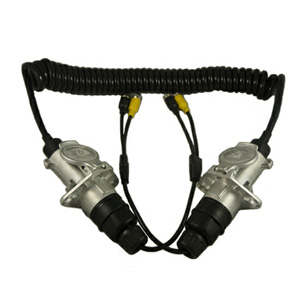 Strike 7 Pin Aluminium Connector Trailer Cable Double Camera