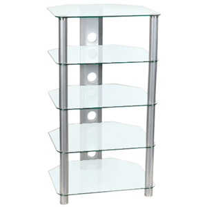 Studio Acoustics SAR544OP 5 Tier Opaque Glass AV Stand