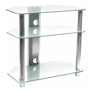Studio Acoustics SVR332 3 Tier Clear Glass AV Stand Studio Acoustics SVR332 3 Tier Clear Glass AV Stand