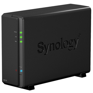 Synology DS115 DiskStation 1-Bay 3.5" Diskless 1xGbE 800MHz NAS