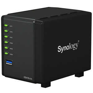 Synology DiskStation DS416Slim 4-Bay 2.5" Dual Core 1.0GHz NAS Synology DiskStation DS416Slim 4-Bay 2.5" Dual Core 1.0GHz NAS