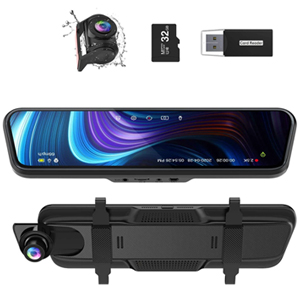 Thieye CarView 3 Mirror Dash Cam 2.5K 1440P 32GB 10" IPS Touch Screen