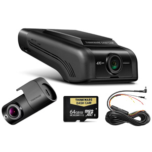 Thinkware U1000D Plus 4K UHD Front + 1080P Rear Dashcam - 64GB