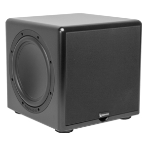 TruAudio 10" 250W Compact Powered Subwoofer & Dual Passive Radiators