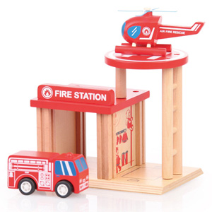 UDEAS UD-813002B Qpack Fire Station 21 Piece Wooden Building Set UDEAS UD-813002B Qpack Fire Station 21 Piece Wooden Building Set