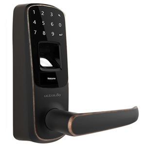 Ultraloq UL3 BT Bluetooth Fingerprint Touch Smart Lever Lock Bronze