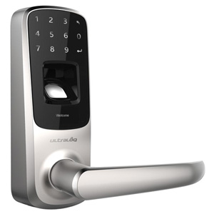 Ultraloq UL3 BT Bluetooth Fingerprint Touch Smart Lever Lock Satin