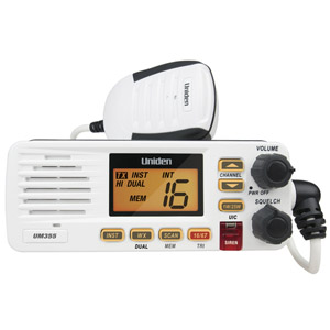 Uniden UM355VHF VHF Marine Radio Rugged Splashproof Housing Uniden UM355VHF VHF Marine Radio Rugged Splashproof Housing