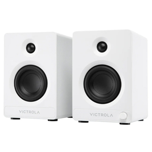 Victrola Tempo Bookshelf Speakers - White