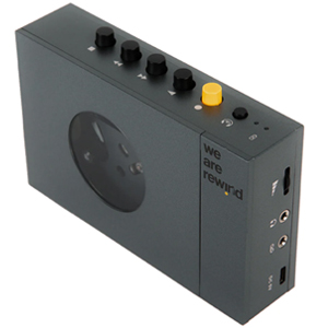 We Are Rewind Portable Cassette Player & Recorder - Keith, Grey