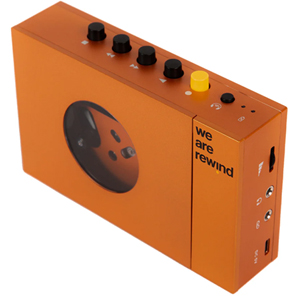 We Are Rewind Portable Cassette Player & Recorder - Serge, Orange