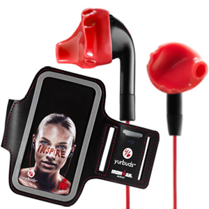Yurbuds Armband for iPhone 5 5S + Inspire Duro Red
