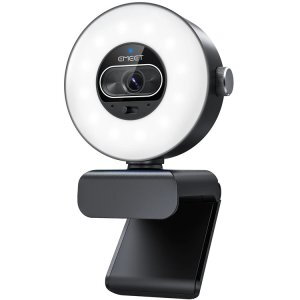 Emeet SmartCam S600L 4K Streaming Webcam with Built-in Ring Light