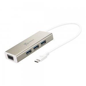 j5create JCH411 USB-C 3-Port Hub with VGA Adapter j5create JCH411 USB-C 3-Port Hub with VGA Adapter